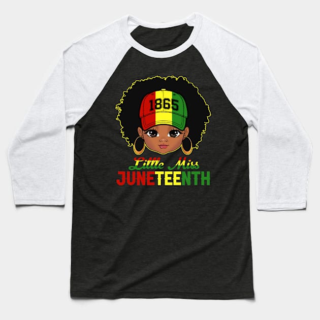 Celebrate Juneteenth 1865 Is My Independence Day Melanin Kid Baseball T-Shirt by Sandra Holloman